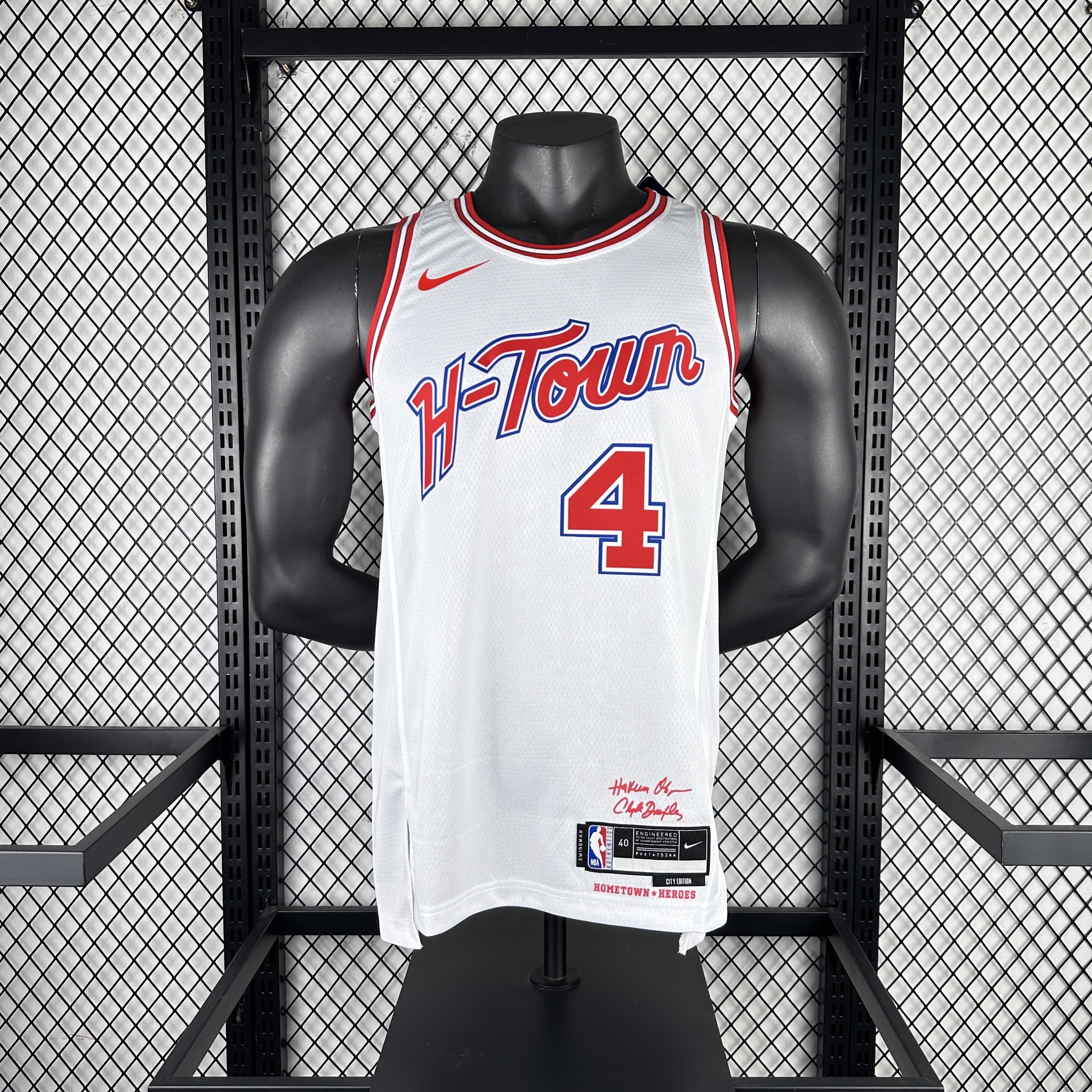 Men Houston Rockets #4 Green white 2025 NBA jersey->houston rockets->NBA Jersey